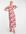 X Jac Jossa - Midi jurk met fladdermouwen, split tot de dij en bloemenprint in rood-Meerkleurig