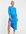 Mamalicious - Zwangerschapskleding - Aangerimpelde midi-jurk met over de buik vallende strik in blauw