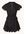 Sisi mini jurk met stippenprint en V-hals