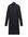 Ribgebreide jurk met biologisch katoen zwart