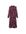 Semi-transparante A-lijn jurk met paisleyprint donkerrood/aubergine