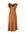 Satijnen bodycon jurk met contrastbies en contrastbies brique