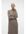 Gemêleerde gebreide jurk VMKADEN van gerecycled polyester bruin