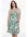 A-lijn jurk DOLCE van travelstof met paisleyprint groen/wit