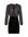 Semi-transparante jurk met stippen en glitters zwart/ wit