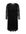 Semi-transparante jurk met all over print zwart