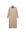 Ribgebreide jurk met wol beige