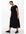 Gestreepte maxi jurk CARAPRIL van katoen zwart
