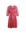 Semi-transparante jurk Brigitte met grafische print en ceintuur roze/blauw/geel