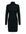 Ribgebreide jurk zwart