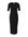 Ribgebreide bodycon jurk zwart