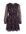 Gebloemde semi-transparante jurk VIFALIA van gerecycled polyester zwart/paars