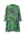 A-lijn jurk met all over print groen/ paars