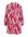 A-lijn jurk met all over print en volant roze/ecru