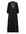 Maxi jurk Sabrina met contrastbies en contrastbies zwart