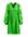 Semi-transparante jurk Xeni-V met bladprint en ruches groen
