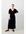 A-lijn jurk Susan van travelstof zwart