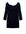 Off shoulder jurk donkerblauw