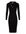 Fijngebreide jurk zwart