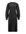 Ribgebreide wollen jurk zwart