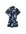 Playsuit met all over print donkerblauw/lichtblauw
