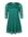 Gebloemde semi-transparante A-lijn jurk groen