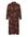 Maxi blousejurk VMCOFREYA met all over print en ceintuur roodbruin/zwart