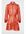 Semi-transparante jurk met all over print en glitters oranje/ paars