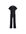 Corduroy jumpsuit met stretch zwart