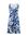 A-lijn jurk met all over print en ceintuur blauw/wit
