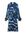 Blousejurk met all over print donkerblauw/ blauw/ wit