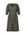 A-lijn jurk met all over print en ceintuur zwart/ecru