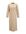 Maxi jurk Knit dress with split beige