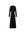 Ribgebreide jurk zwart