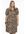 A-lijn jurk DOLCE van travelstof met dierenprint bruin