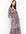 Maxi-jurk met eclectische print Khaki Faded
