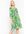 Babydoll jurk met bloemenprint Green Apple
