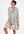 Babydoll jurk met kleurrijke print Ecru White