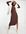 – Midaxi-Kleid in Schokoladenbraun mit Zierausschnitt hinten