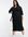 – Gemütliches Mini-Wickelkleid aus Strick in Schwarz