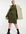– Grunge – Kastiges Pulloverkleid in Khaki mit Rundhalsausschnitt-Grün