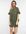 – Mini-Hängerkleid aus Cord in Khaki-Grün