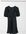 – Schwarzes Minikleid mit Rüschen und Tupfenmuster
