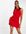 – Satin-Kleid in Rot mit Rückendetail