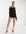 Missy Empire – Asymmetrisches Minikleid in Schwarz mit One-Shoulder-Träger im Riemchendesign