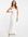 – Astrid – Langes Brautkleid aus Satin mit eckigem Ausschnitt und Rückenschnürung-Weiß