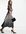 – Midi-Wickelkleid in Grau mit Kimonoärmeln-Mehrfarbig
