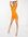 – Bodycon-Minikleid mit Zierausschnitt und Zebramuster in Orange