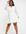– Skater-Minikleid mit geraffter Taille und schwingendem Saum in Elfenbein-Weiß