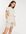X Billie Faiers – Hochgeschlossenes Skater-Kleid in Creme mit Flügelärmeln und Zierfalten-Weiß